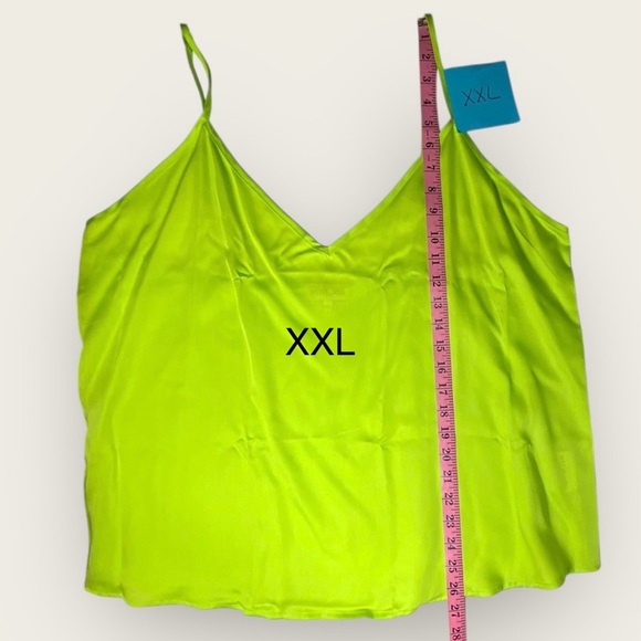 NWT | Ettitude | Signature Sateen Cami Top | Lime Green | Various Sizes - Picture 11 of 12